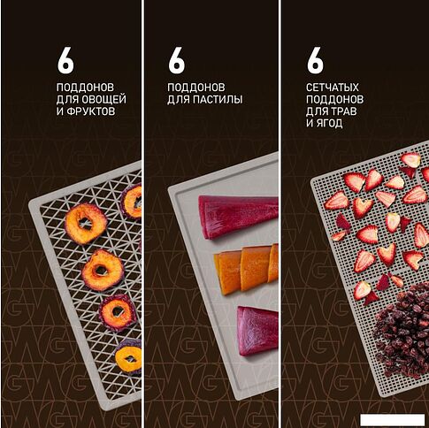 Сушилка для овощей и фруктов Weissgauff WDH 106 Dry Cube