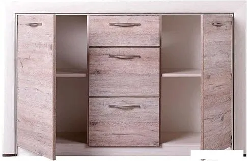 Комод Anrex Olivia 2D3S (вудлайн кремовый/дуб анакона)