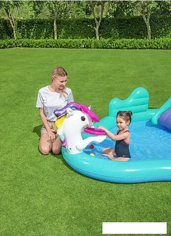 Надувной бассейн Bestway Волшебный единорог (274x198x137)