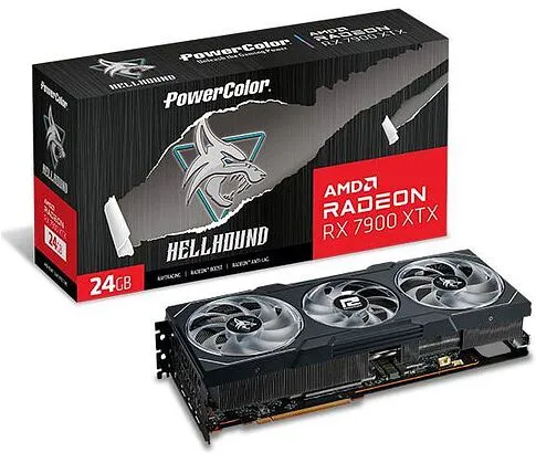 Видеокарта PowerColor Hellhound AMD Radeon RX 7900 XTX 24GB GDDR6 RX7900XTX 24G-L/OC
