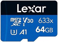 Карта памяти Lexar 633x microSDXC LMS0633064G-BNNNG 64GB