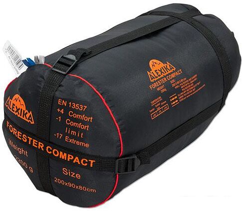 Спальный мешок AlexikA Forester Compact (синий, правая молния)
