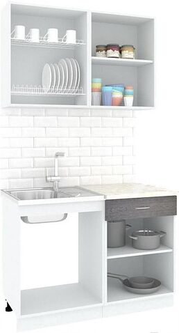 Кухня Кортекс-мебель Корнелия Экстра 1.2м (дуб сонома/марсель)