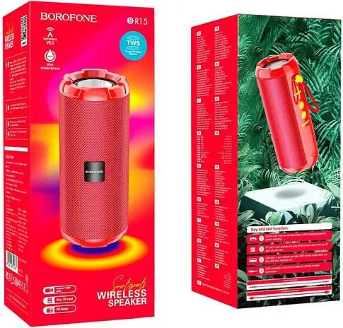 Беспроводная колонка Borofone BR15 (красный)