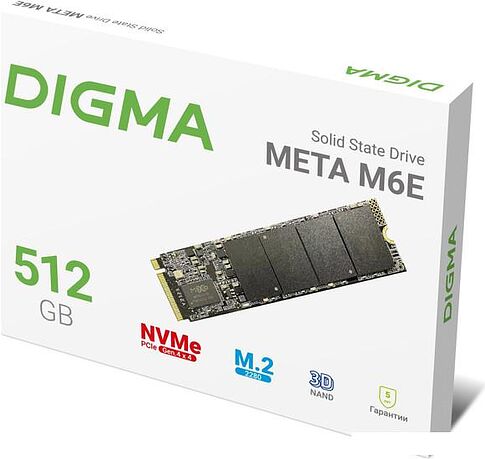 SSD Digma Meta M6E 512GB DGSM4512GM6ET