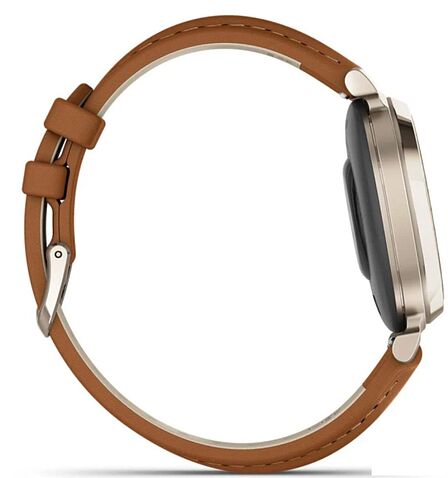 Умные часы Garmin Lily 2 Classic (кремовое золото/коричневый)