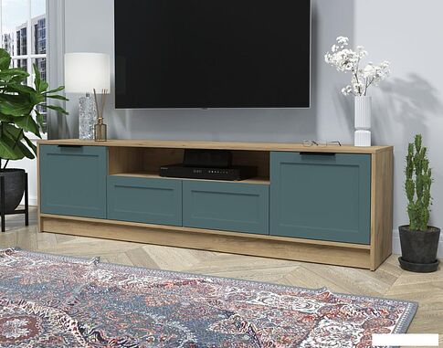 Тумба Интерлиния ТВ Концепт Тренд КТ-ТВ4-50 (дуб золотой/верде)