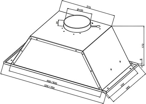 Кухонная вытяжка Nordfrost FB 6060 B