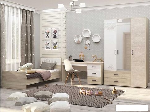 Комод MLK Джуниор (дуб сонома-белый)