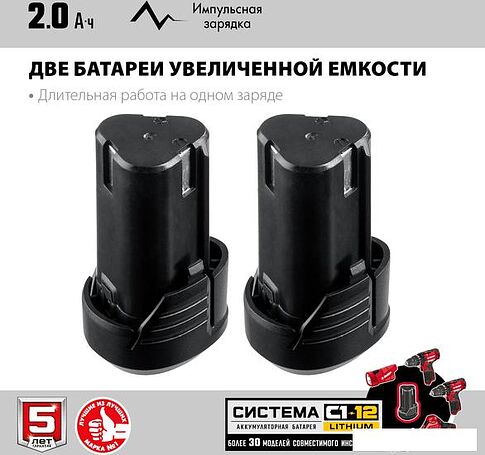 Сабельная пила Зубр Мастер СПЛ-125-22 (с 2-мя АКБ)