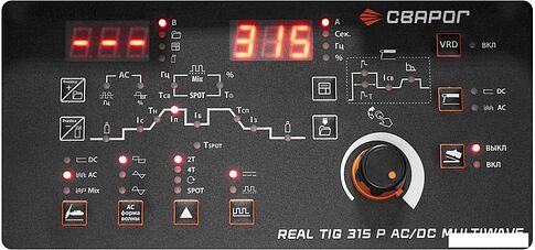 Сварочный инвертор Сварог REAL TIG 315 P AC/DC MULTIWAVE (E30301)