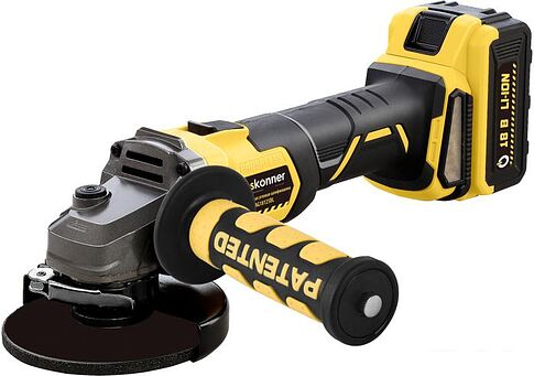Угловая шлифмашина Hanskonner HAG18125BL (с 2-мя АКБ, кейс)