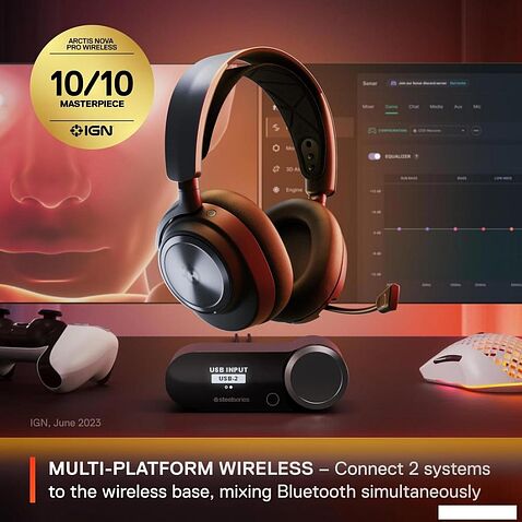 Наушники SteelSeries Arctis Nova Pro Wireless (черный)