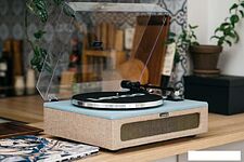 Виниловый проигрыватель Lenco LS-440 (серый/голубой)