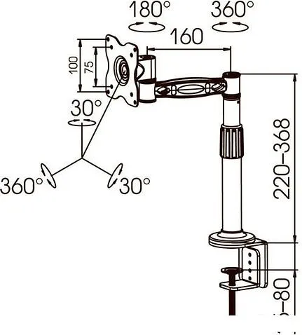 Кронштейн Kromax OFFICE-1