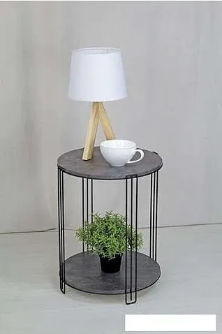 Журнальный столик Sheffilton SHT-CT33 (черный муар/мокрый асфальт)