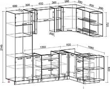 Готовая кухня Интерлиния Мила 1.68x2.4 правая без столешницы (белый платинум) Готовая кухня Интерлиния Мила 1.68x2.4 правая без столешницы (белый платинум)