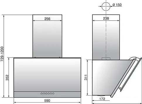 Кухонная вытяжка Elikor Рубин Stone S4 60П-700-Э4Д (перламутр)