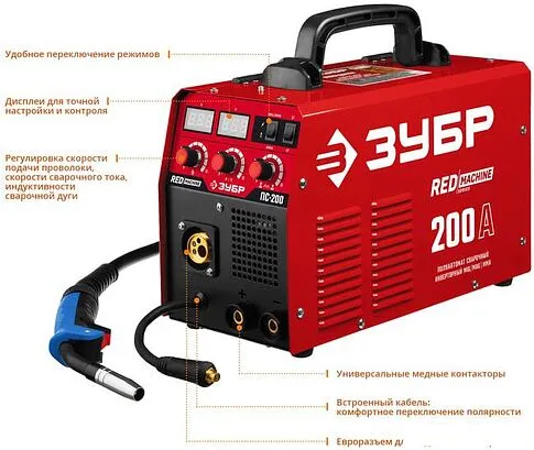 Сварочный инвертор Зубр ПС-200