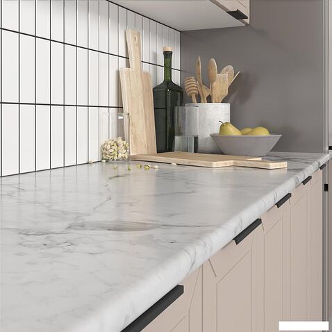 Готовая кухня Mio Tesoro Корнелия Ода-плюс 2.4 (капучино/мрамор итальянский)