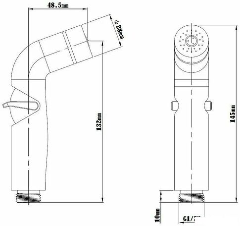 Душевая лейка Esko HHS200Black