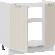Шкаф напольный Трия Кимберли 1Н8М (белый/крем)