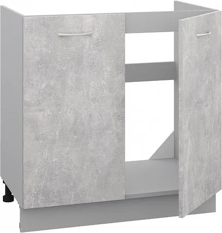 Шкаф напольный Кортекс-мебель Корнелия Лира НШ80м (ателье светлый)