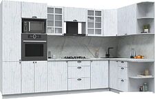 Готовая кухня Интерлиния Берес 1.68x3.2 ВТ правая (дуб полярный/серый каспий) Готовая кухня Интерлиния Берес 1.68x3.2 ВТ правая (дуб полярный/серый каспий)