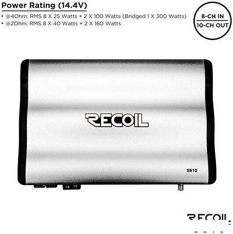 Автомобильный усилитель Recoil S810