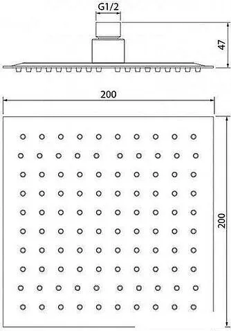 Верхний душ WeltWasser HS 20S