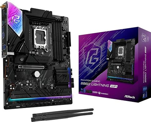 Материнская плата ASRock B860 Lightning WiFi Phantom Gaming