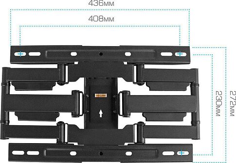 Кронштейн для телевизора Kromax Ultra Slim-101 (черный)