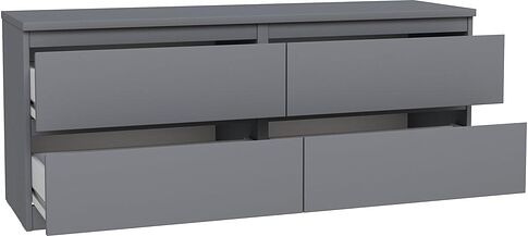 Тумба Mio Tesoro Кастор 4 ящика 2.03.03.100.4 (серый)