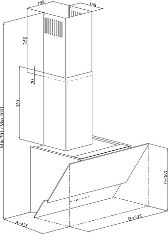 Кухонная вытяжка Simfer 8658 SM