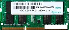 Оперативная память Apacer 4GB DDR3 SO-DIMM PC3-12800 (DV.04G2K.KAM) Оперативная память Apacer 4GB DDR3 SO-DIMM PC3-12800 (DV.04G2K.KAM)