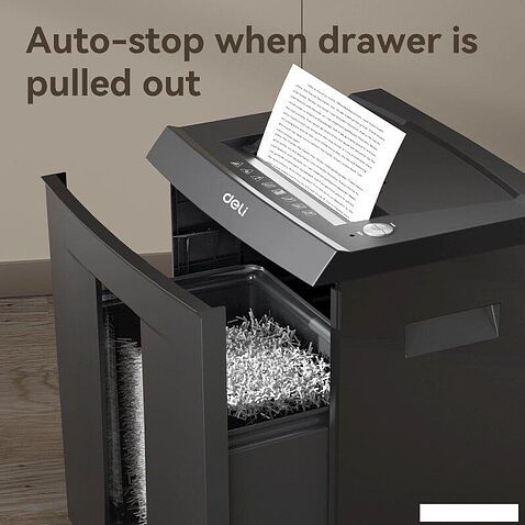 Шредер Deli ET095 (серый)