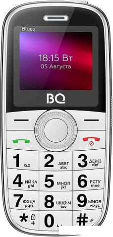 Кнопочный телефон BQ BQ-1867 Blues (белый)