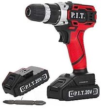 Дрель-шуруповерт P.I.T. LPSR18-D3 (с 2-мя АКБ)