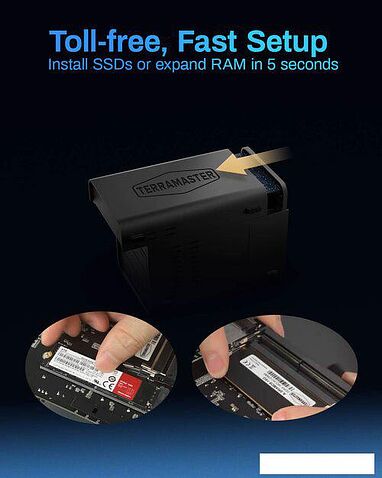 Сетевой накопитель TerraMaster F6-424