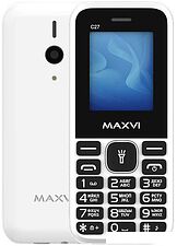 Кнопочный телефон Maxvi C27 (белый)