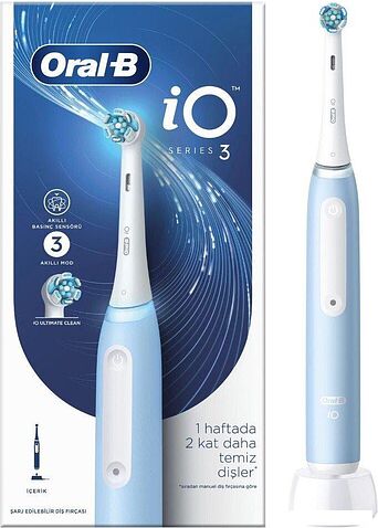 Электрическая зубная щетка Oral-B iO 3 (ледяной синий)