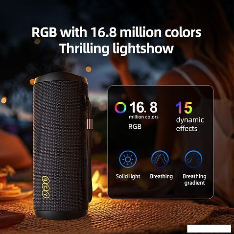 Беспроводная колонка QCY SP7 (черный)