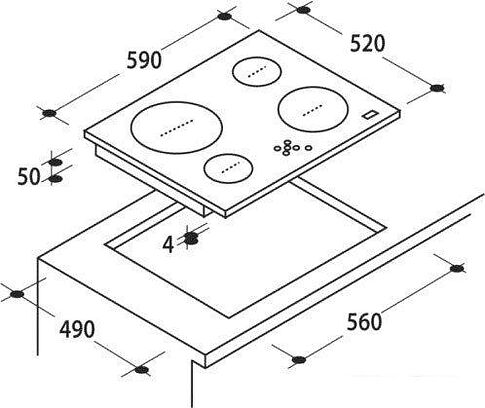 Варочная панель Candy CH 64 FC
