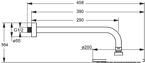 Верхний душ Vidima Seva Jet M1 BA193AA