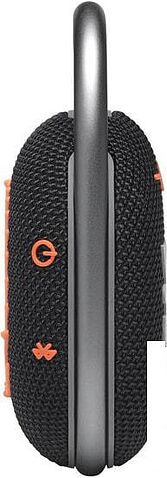 Беспроводная колонка JBL Clip 4 (черный/оранжевый)