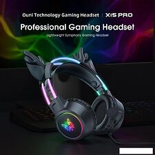 Наушники Onikuma X15 Pro Deer Ears (черный)