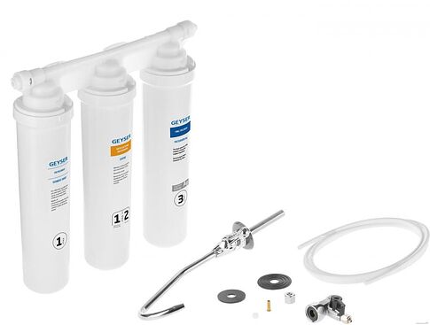 Стационарная система "под мойкой" Гейзер Оптима Старт