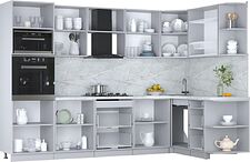 Готовая кухня Интерлиния Мила Пластик 1.68x3.0 PR (туманный глянец/черный глянец/дуб бунратти) Готовая кухня Интерлиния Мила Пластик 1.68x3.0 PR (туманный глянец/черный глянец/дуб бунратти)