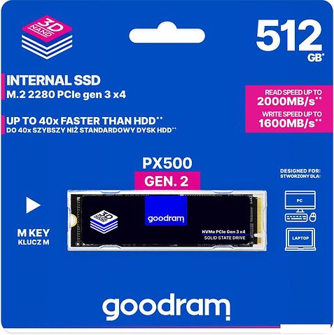 SSD GOODRAM PX500 gen.2 512GB SSDPR-PX500-512-80-G2
