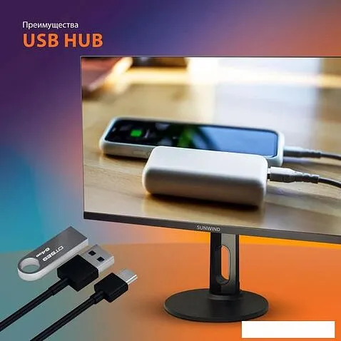 Монитор SunWind SUN-M24BA104